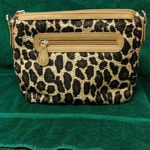 Chico's leopard print crossbody bag  NWOT